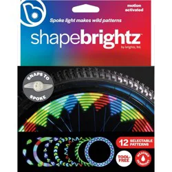 Brightz Shape Patterned Bike Wheel LED Light: Silicone Reflector Accessory