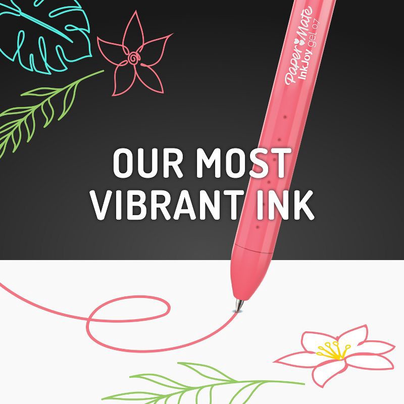 slide 3 of 7, Paper Mate InkJoy 6pk Gel Pens Multicolored Bright: 0.7mm Point, Art & Stationery, Office Supplies, Papermate Pens, 6 ct