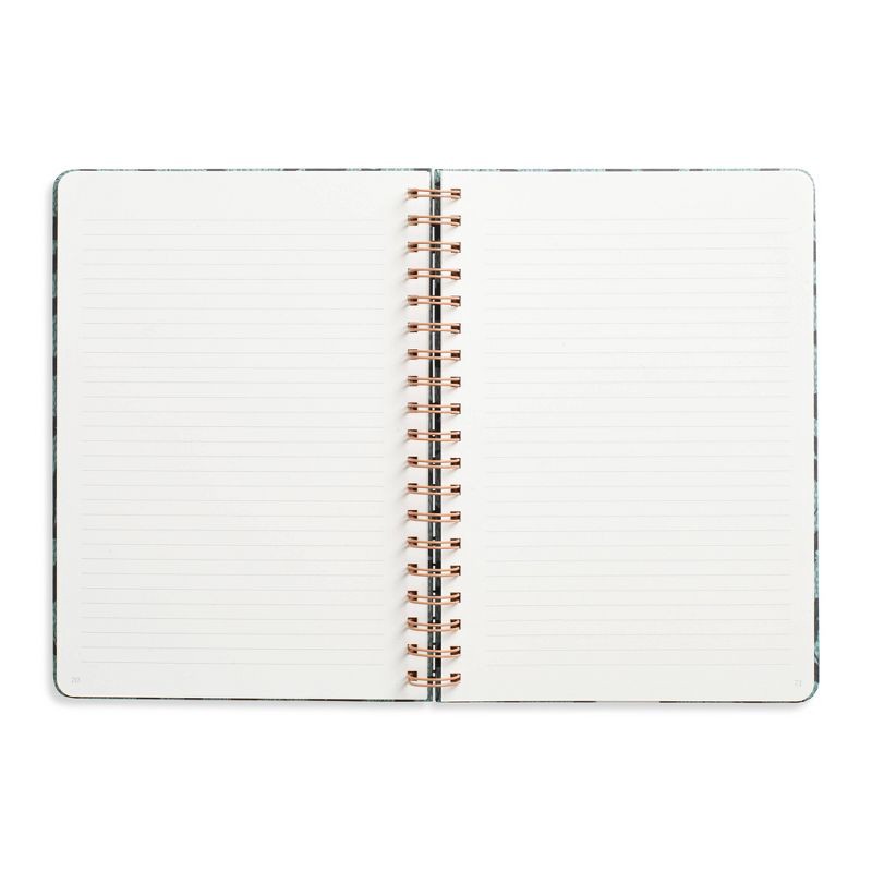 slide 3 of 6, Papier 150pg Ruled Notebook 9.84"x7.48" Spiral Leafy Vines: College Ruled, Hard Cover, Adult Stationery, Green, 1 ct