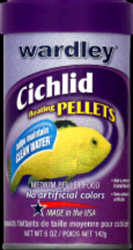 slide 1 of 1, Wardley Cichlid Med Pellets, 5 oz