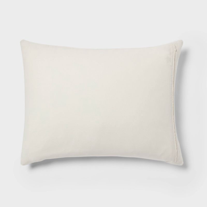 slide 5 of 6, Full/Queen Geo Matelasse Duvet Cover and Sham Set Khaki/Ivory - Threshold™: Woven Jacquard, Cotton Blend, OEKO-TEX Certified, 1 ct