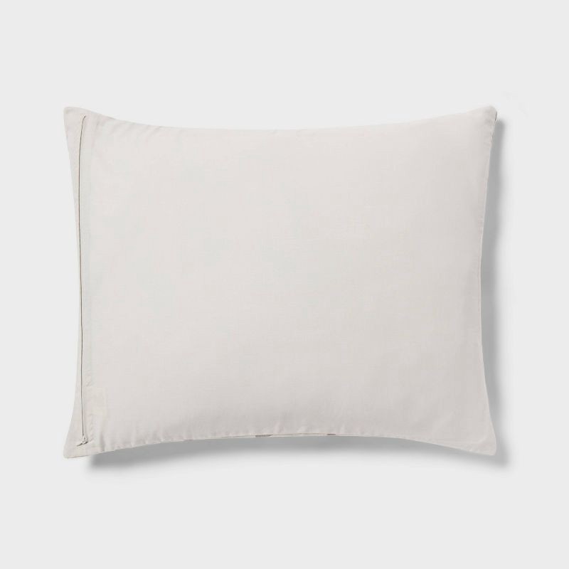 slide 5 of 6, Full/Queen Geo Matelasse Duvet Cover and Sham Set Dark Olive Green - Threshold™: Woven Jacquard, 200 Thread Count, OEKO-TEX Certified, 1 ct