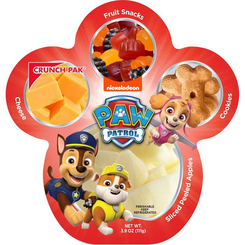 slide 1 of 4, PAW Patrol Crunch Pak with Apples, Cookies, Cheese & Fruit Snacks - 3.9oz, 3.9 oz