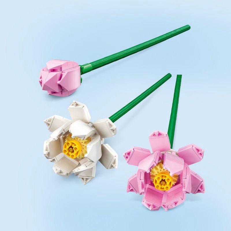 slide 3 of 5, LEGO Lotus Flowers Building Toy Set 40647, 1 ct