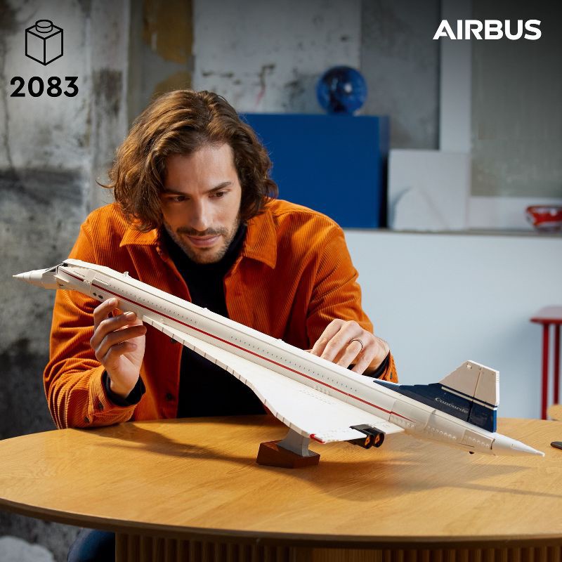 slide 2 of 6, LEGO Icons Concorde Model Plane Building Set 10318, 1 ct