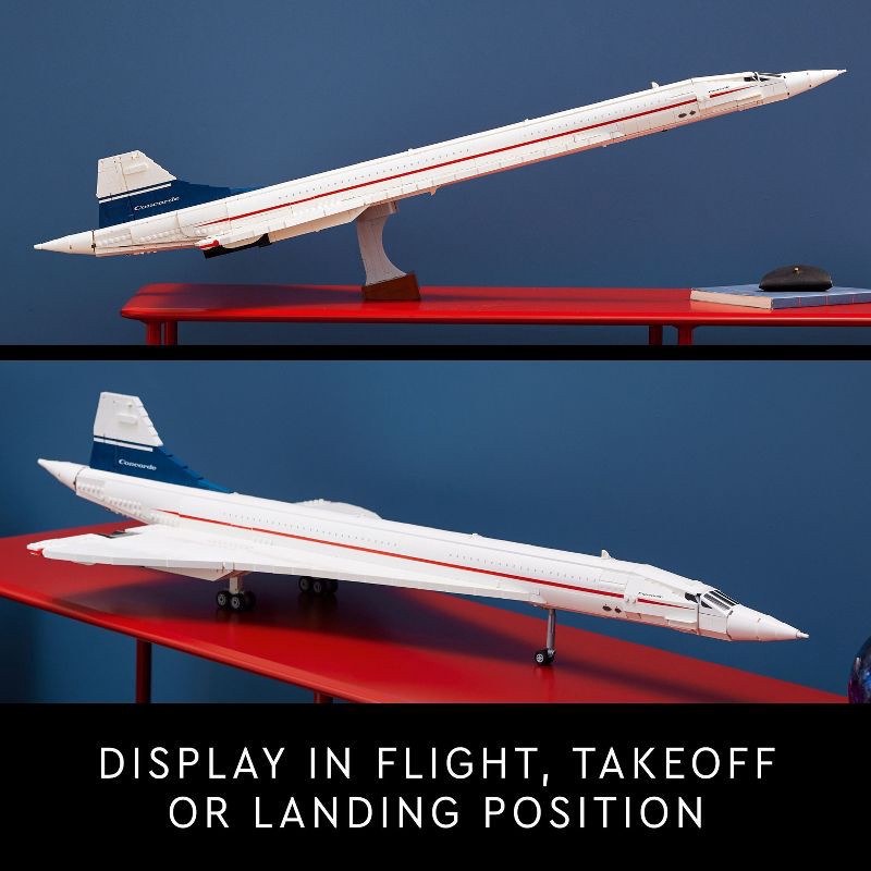 slide 6 of 6, LEGO Icons Concorde Model Plane Building Set 10318, 1 ct