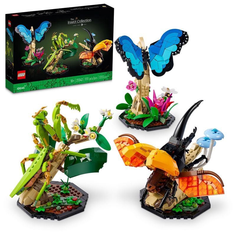 slide 1 of 6, LEGO Ideas The Insect Collection Building Set and Nature Décor 21342, 1 ct