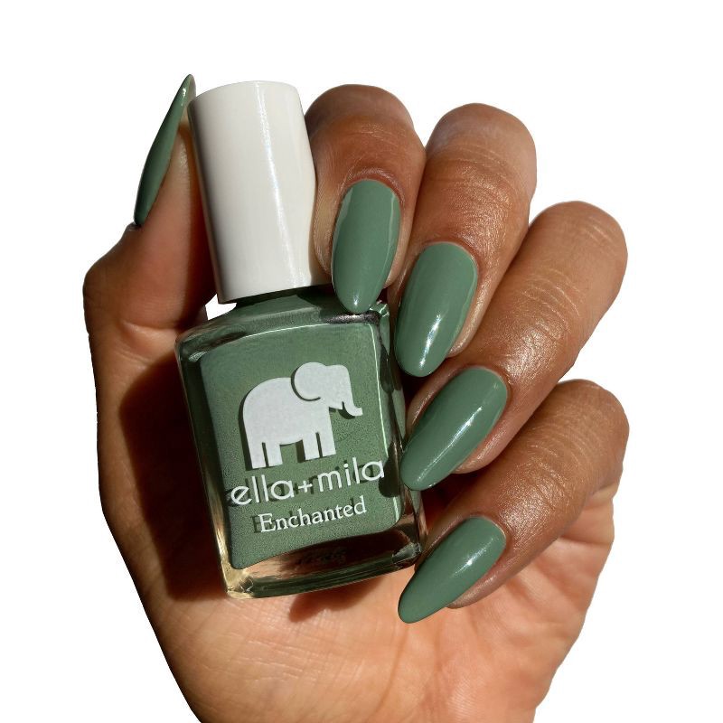 slide 2 of 3, ella+mila Nail Polish Enchanted Collection - Evergreen - 0.45 fl oz, 0.45 fl oz