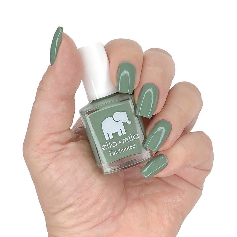 slide 3 of 3, ella+mila Nail Polish Enchanted Collection - Evergreen - 0.45 fl oz, 0.45 fl oz