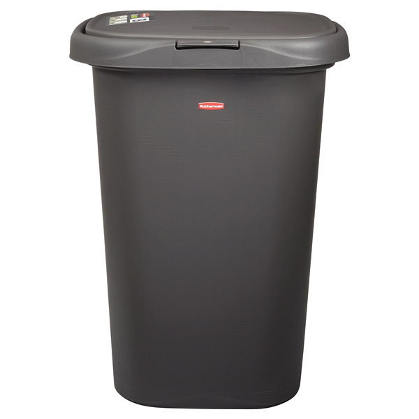 slide 1 of 1, Rubbermaid Spring Top Waste Can with LinerLock, 1 ct