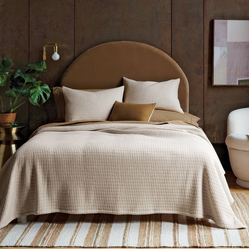 slide 5 of 6, Oblong Boucle Color Blocked Decorative Throw Pillow Light Brown - Threshold™, 1 ct