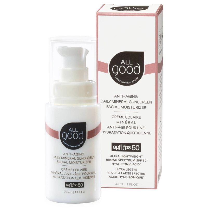 slide 1 of 5, All Good Daily Facial Moisturizer - SPF 50 - 1oz, 50 ct; 1 oz