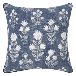 Haven + Key Ditsy Florals Decorative Throw Pillow - Blue