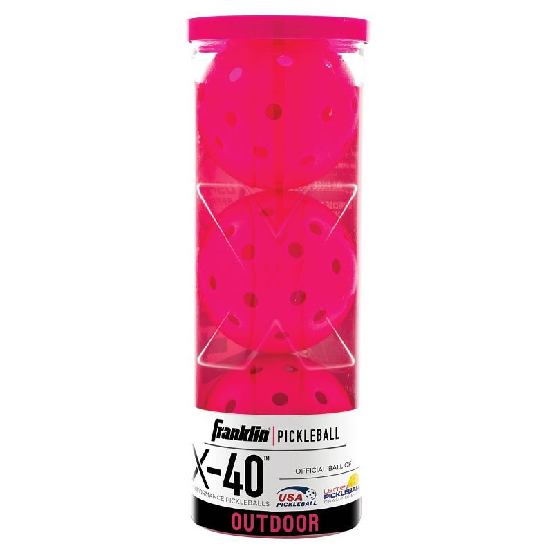 slide 2 of 3, Franklin Sports X-40 PickleBalls - Pink, 1 ct