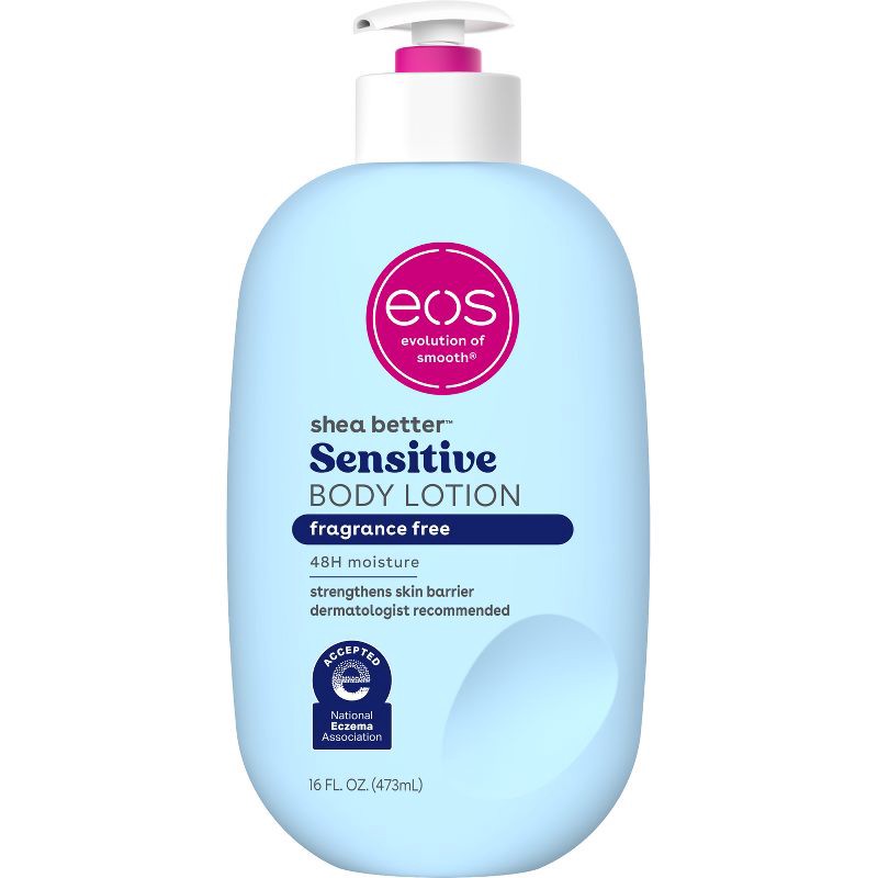 slide 1 of 8, eos Shea Better 24H Moisture Body Lotion - Fragrance Free - 16 fl oz, 16 fl oz