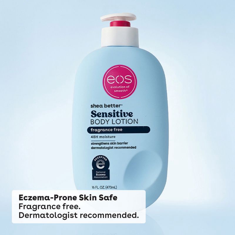 slide 4 of 8, eos Shea Better 24H Moisture Body Lotion - Fragrance Free - 16 fl oz, 16 fl oz
