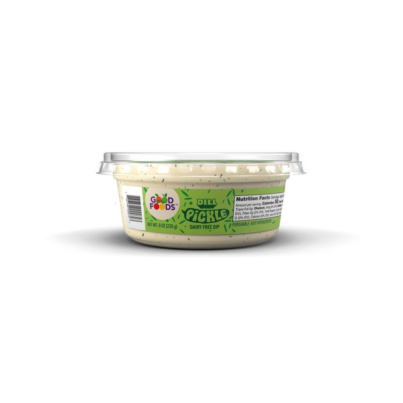 slide 2 of 8, Good Foods Dairy-Free Dill Pickle Dip - 8oz, 8 oz