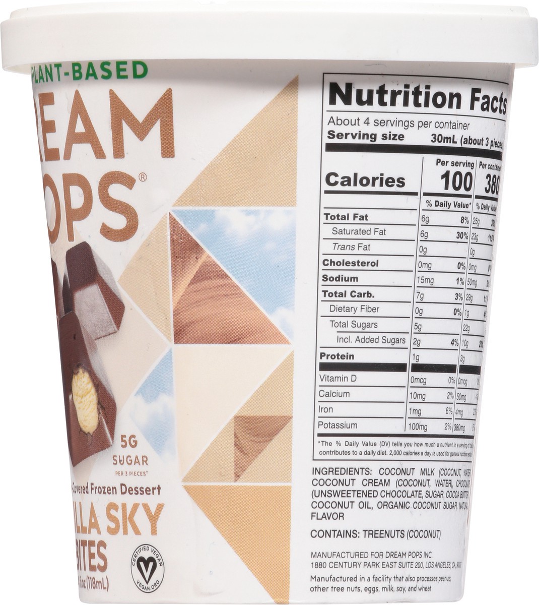 slide 4 of 9, Dream Pops Vanilla Sky Bites, 4 fl oz