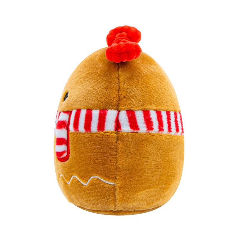slide 4 of 8, Squishmallows 3.5" Gina The Gingerbread Single Squeaky Plush Dog Toy, 1 ct