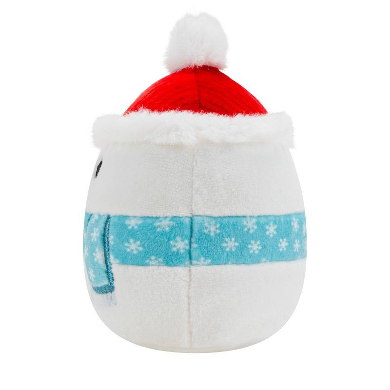 slide 3 of 8, Squishmallows 3.5" Galindo The Snowman Single Squeaky Plush Dog Toy, 1 ct