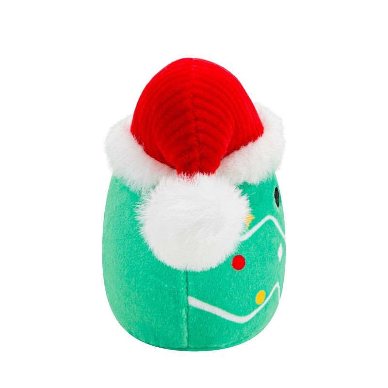 slide 2 of 8, Squishmallows 3.5" Carol The Christmas Tree Single Squeaky Plush Dog Toy, 1 ct