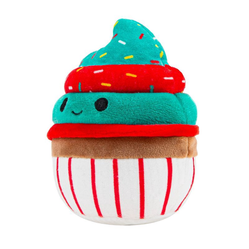 slide 4 of 8, Squishmallows 3.5" Chantal The Cupcake Single Squeaky Plush Dog Toy, 1 ct