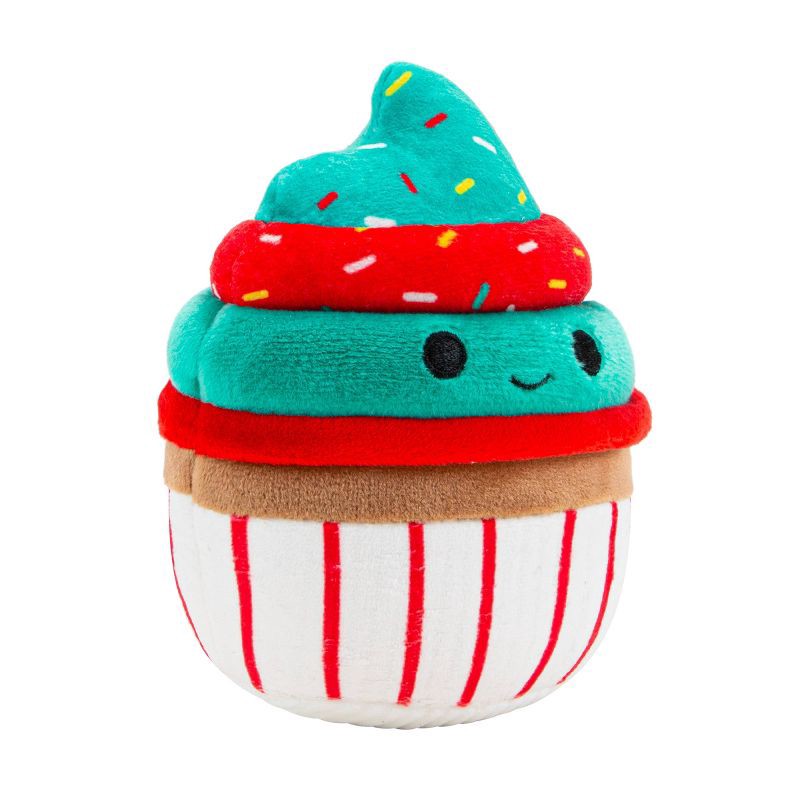 slide 5 of 8, Squishmallows 3.5" Chantal The Cupcake Single Squeaky Plush Dog Toy, 1 ct