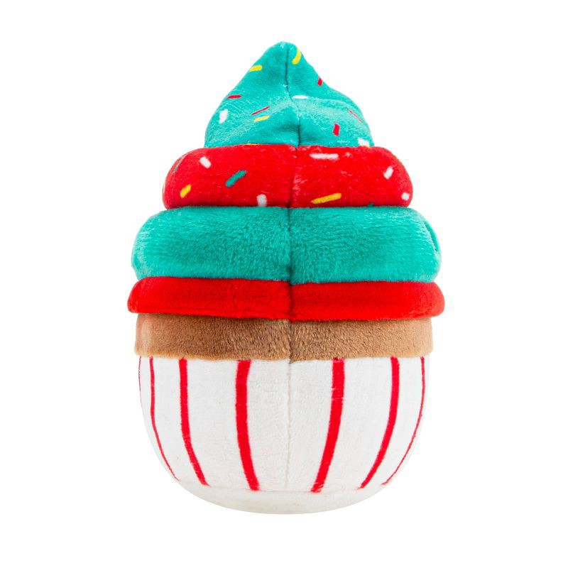slide 6 of 8, Squishmallows 3.5" Chantal The Cupcake Single Squeaky Plush Dog Toy, 1 ct