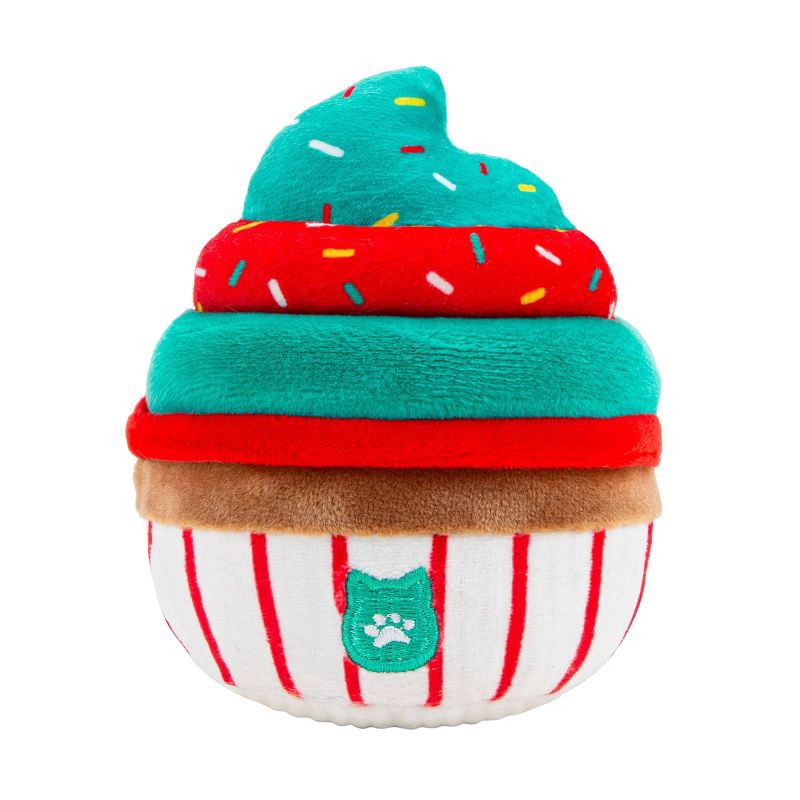 slide 7 of 8, Squishmallows 3.5" Chantal The Cupcake Single Squeaky Plush Dog Toy, 1 ct