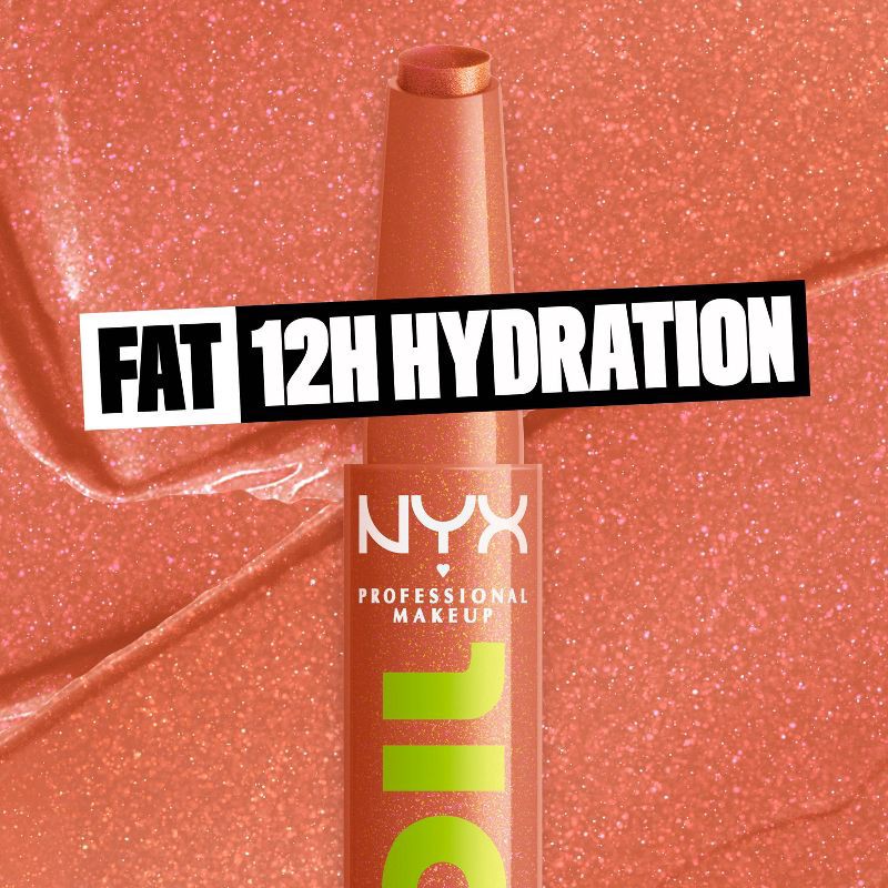 slide 6 of 11, NYX Professional Makeup Fat Oil Slick Click Tinted Lip Balm - Double Tap - 0.07oz, 0.07 oz