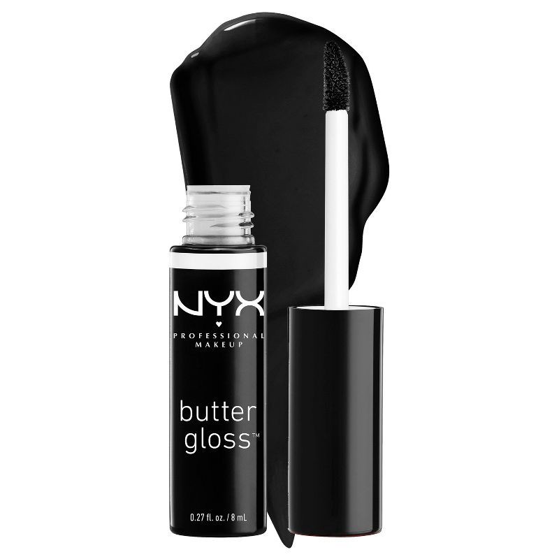 slide 2 of 9, NYX Professional Makeup Butter Lip Gloss - 55 Licorice - 0.27 fl oz, 0.27 fl oz