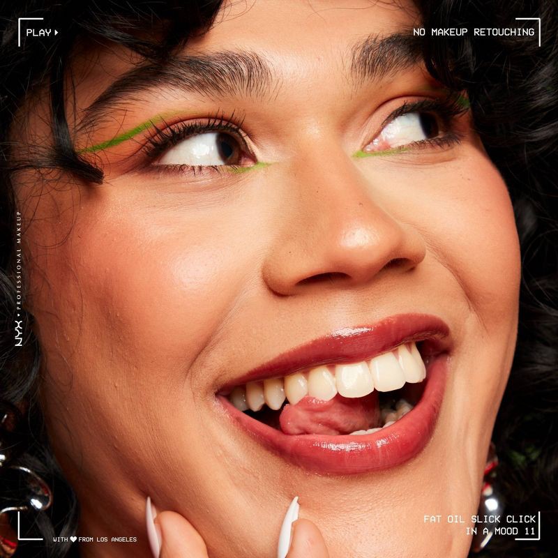 slide 3 of 11, NYX Professional Makeup Fat Oil Slick Click Tinted Lip Balm - In a Mood - 0.07oz, 0.07 oz