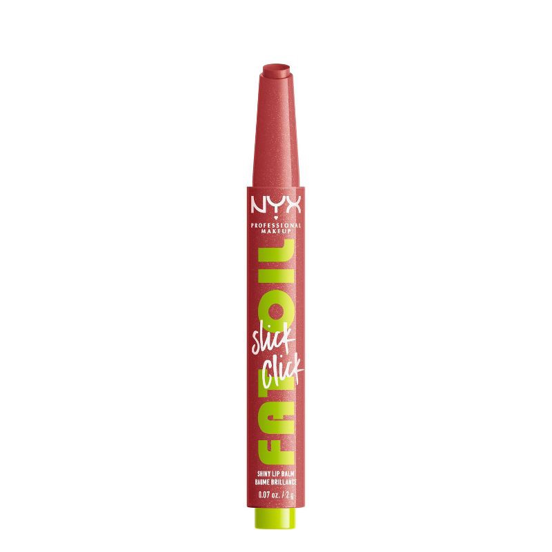 slide 1 of 10, NYX Professional Makeup Fat Oil Slick Click Tinted Lip Balm - No Filter Needed - 0.07oz, 0.07 oz