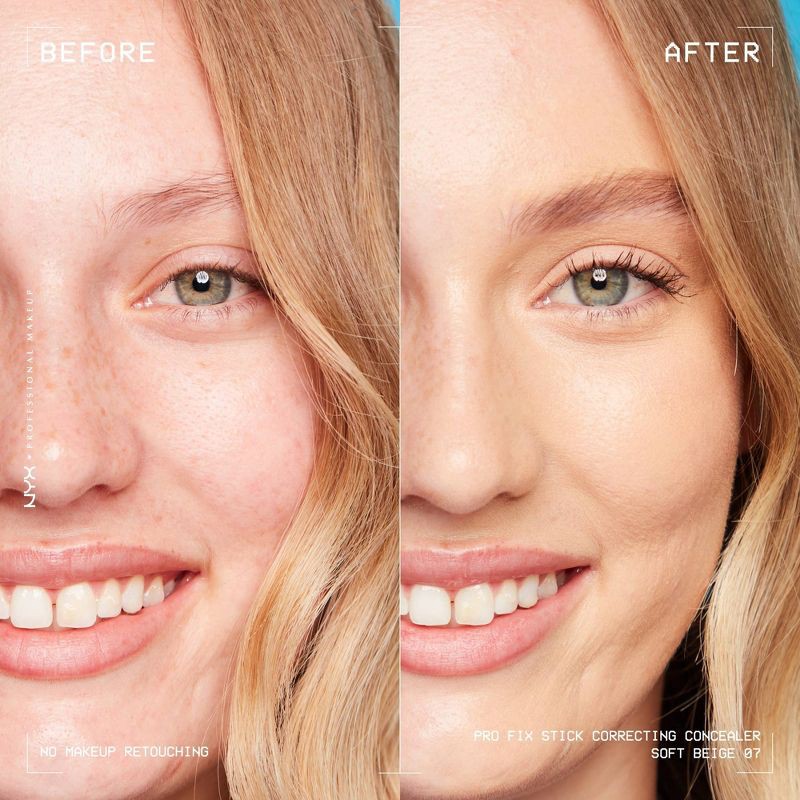 slide 2 of 10, NYX Professional Makeup Color Correcting Pro Fix Stick Concealer - 07 Soft Beige - 0.05oz, 0.05 oz