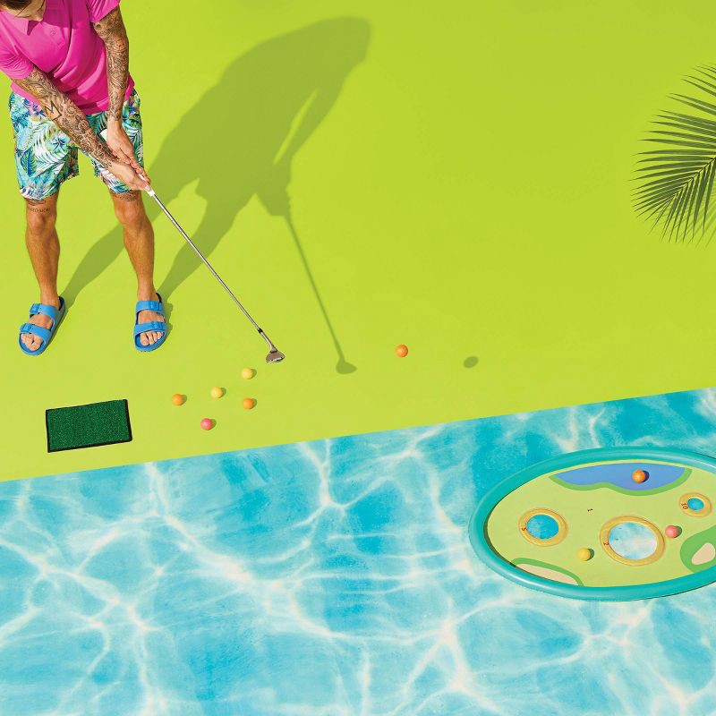 slide 2 of 4, 11pc Inflatable Hydro Golf Set - Sun Squad™, 11 ct