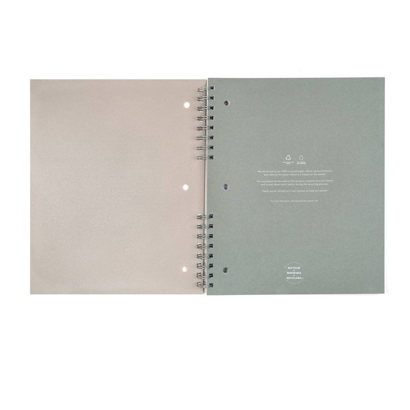 slide 3 of 5, Altitude 100pg 1 Subject College Ruled Notebook 9"x11" Split Wire Warm Gray, 1 ct