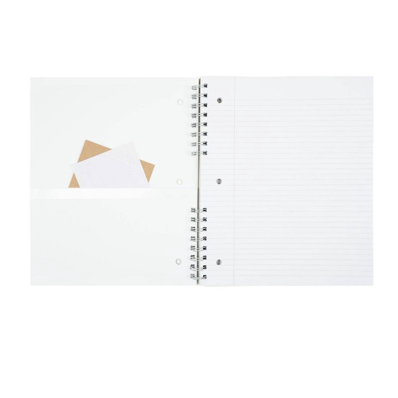 slide 4 of 5, Altitude 100pg 1 Subject College Ruled Notebook 9"x11" Split Wire Warm Gray, 1 ct