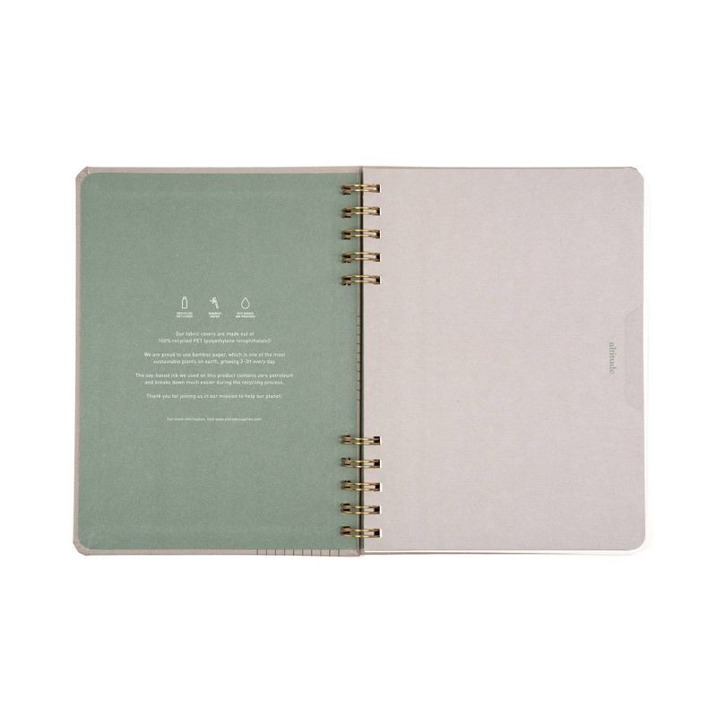 slide 4 of 9, Altitude 160pg Ruled Journal 6.25"x8.5" Split Twin Wire Warm Gray Arch, 1 ct