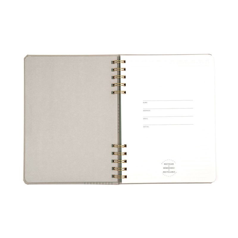 slide 5 of 9, Altitude 160pg Ruled Journal 6.25"x8.5" Split Twin Wire Warm Gray Arch, 1 ct