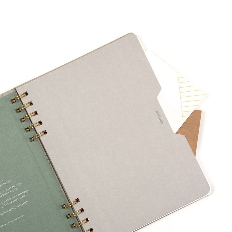 slide 6 of 9, Altitude 160pg Ruled Journal 6.25"x8.5" Split Twin Wire Warm Gray Arch, 1 ct