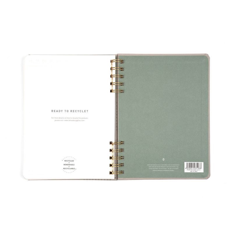 slide 8 of 9, Altitude 160pg Ruled Journal 6.25"x8.5" Split Twin Wire Warm Gray Arch, 1 ct