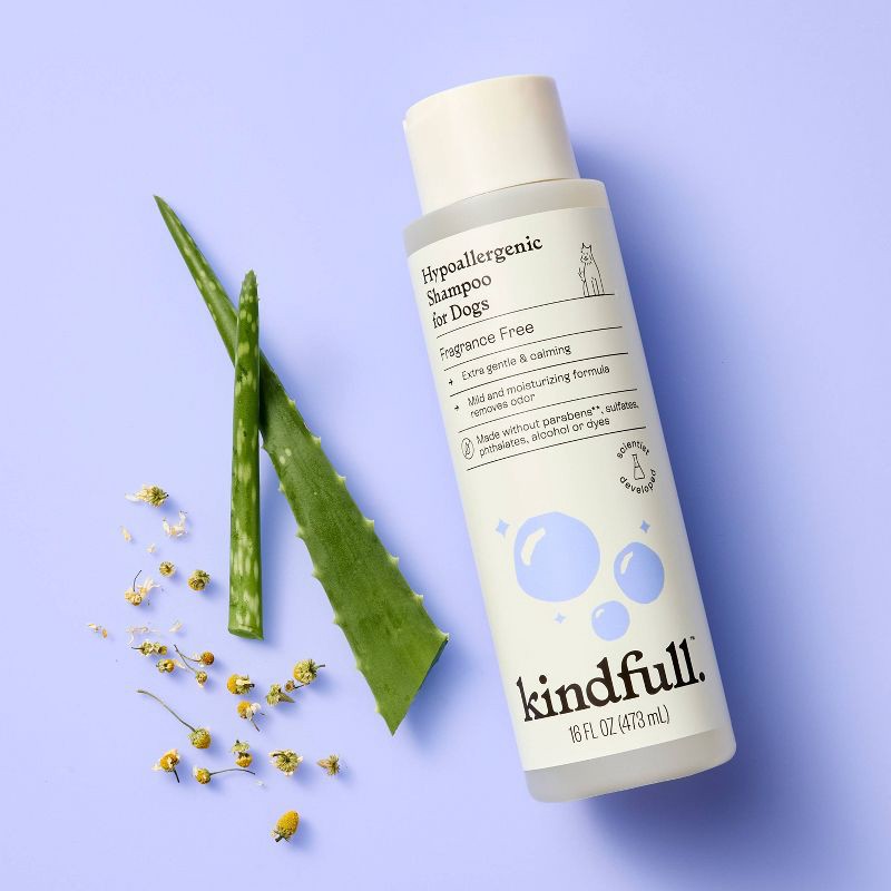 slide 2 of 6, Hypoallergenic Dog Shampoo - 16 fl oz - Kindfull™, 16 fl oz