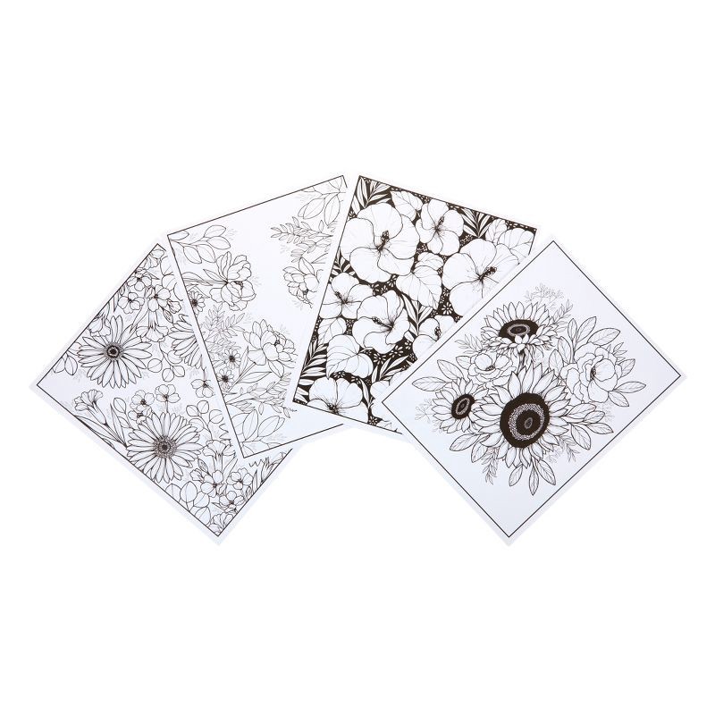 slide 3 of 6, Crayola Flower Coloring Book Florals: 40 Pages for Creative Thinking, Ages 3+, 10" x 8.5" Coloring Books, 1 ct