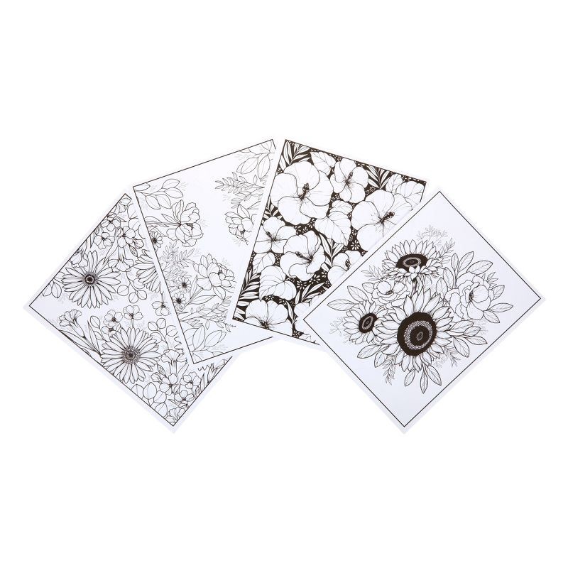 slide 4 of 6, Crayola Flower Coloring Book Florals: 40 Pages for Creative Thinking, Ages 3+, 10" x 8.5" Coloring Books, 1 ct