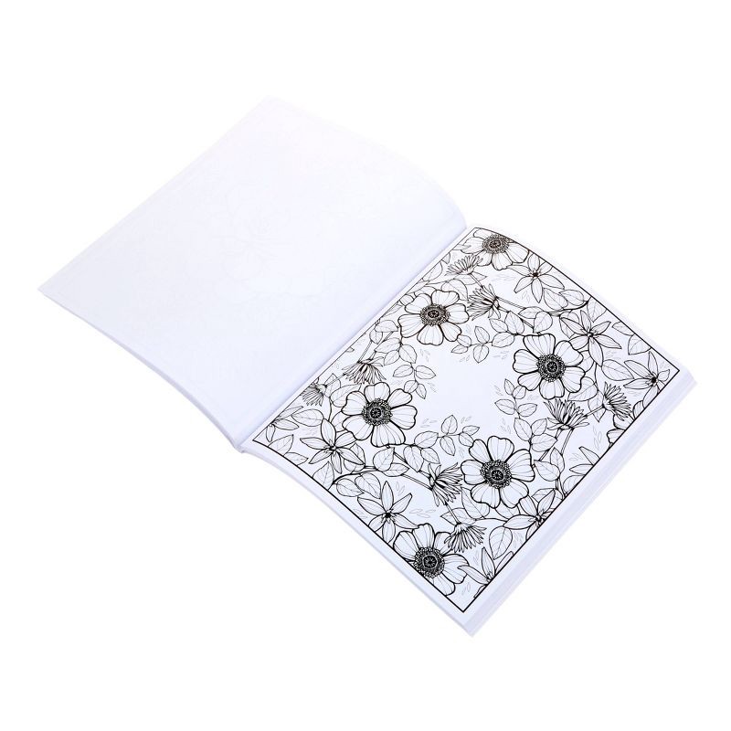 slide 5 of 6, Crayola Flower Coloring Book Florals: 40 Pages for Creative Thinking, Ages 3+, 10" x 8.5" Coloring Books, 1 ct