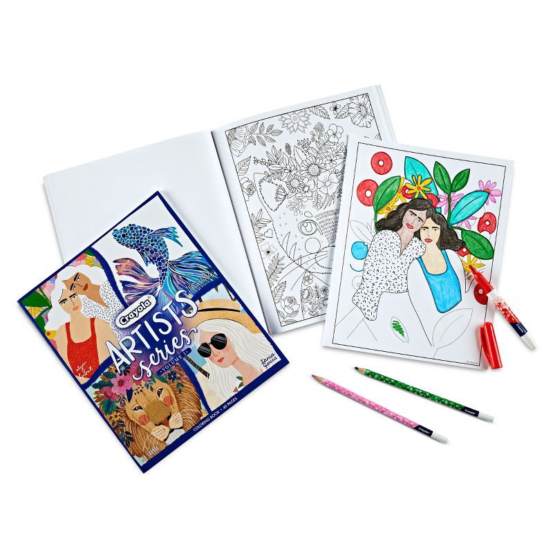slide 2 of 4, Crayola Artist Series Coloring Book: Adult Creative Thinking, 40 Pages, 9 Years & Up, 10" x 8.5", 1 ct