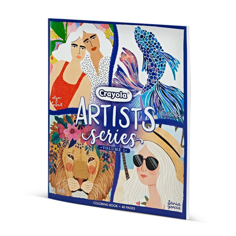 slide 3 of 4, Crayola Artist Series Coloring Book: Adult Creative Thinking, 40 Pages, 9 Years & Up, 10" x 8.5", 1 ct