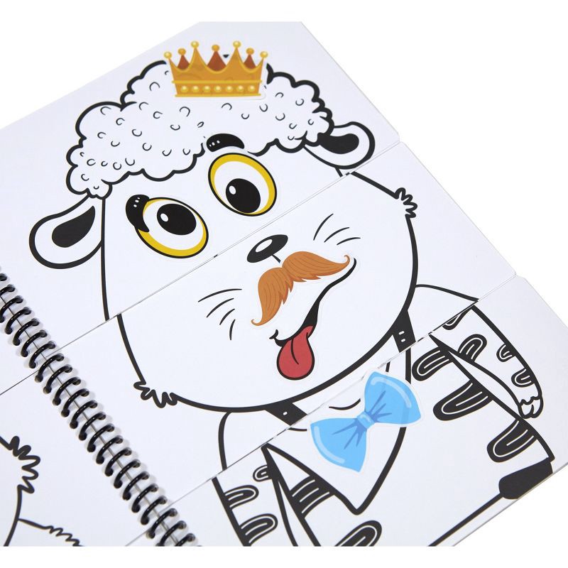 slide 4 of 7, Crayola Today I Feel Mix & Match Flip Book: Flippable Coloring & Sticker Book for Kids, 30 Pages, Activity Pad, 1 ct