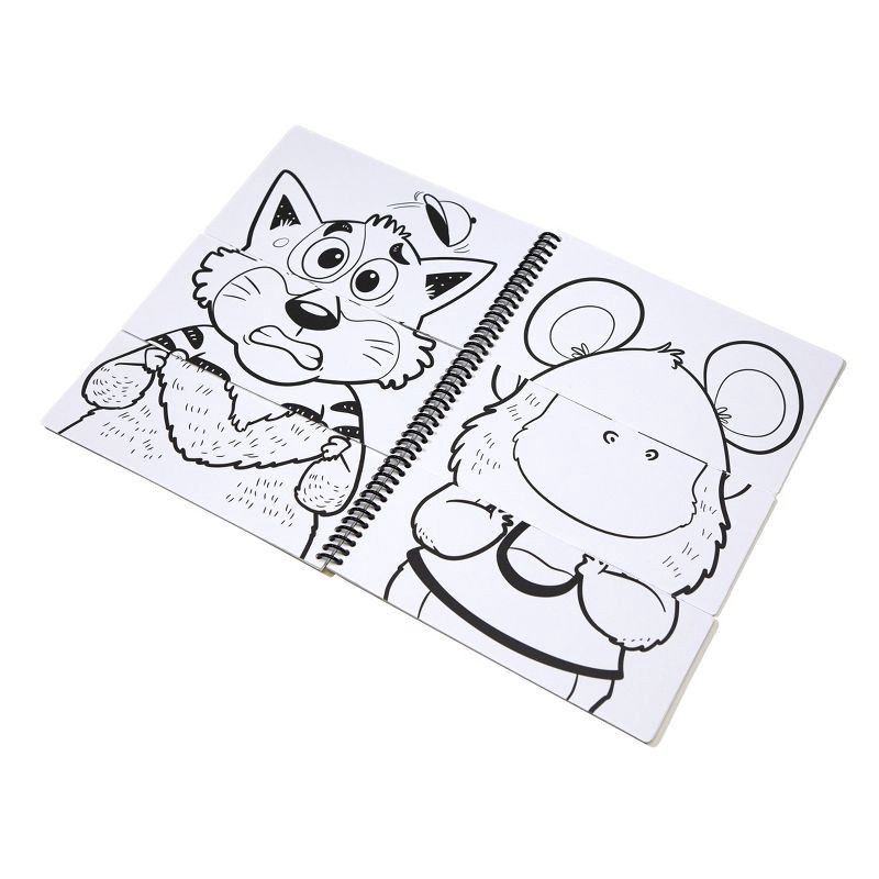 slide 6 of 7, Crayola Today I Feel Mix & Match Flip Book: Flippable Coloring & Sticker Book for Kids, 30 Pages, Activity Pad, 1 ct