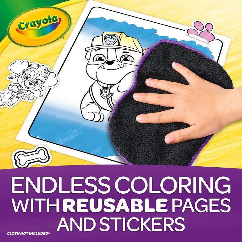 slide 5 of 6, Crayola Paw Patrol Color & Erase Reusable Sticker Activity Pad: Non-Toxic Coloring Book with Stickers for Ages 3+, 1 ct